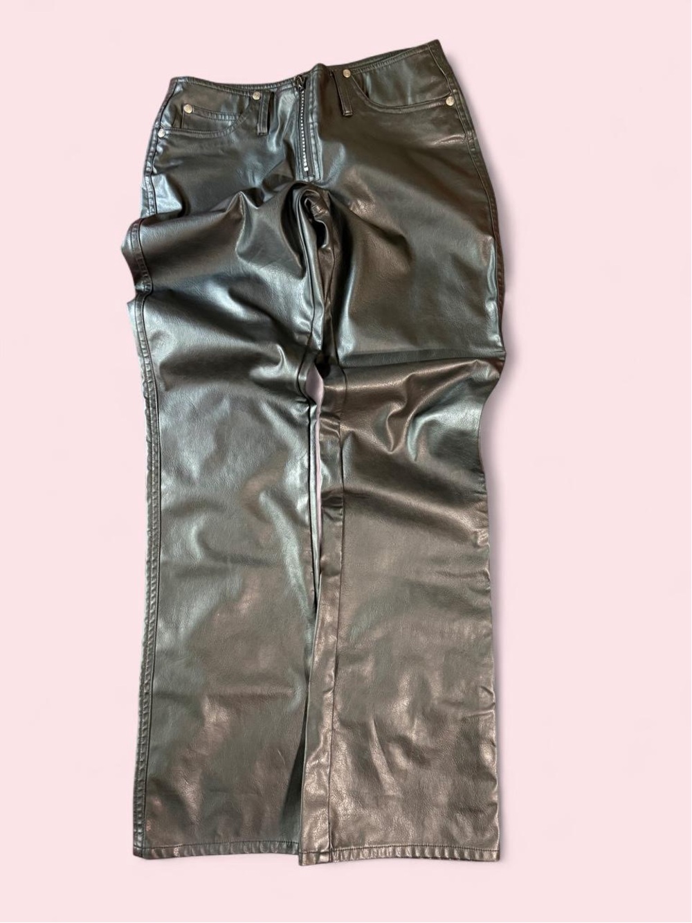 Vintage Juniors No Boundaries Faux Leather Pants Size 3